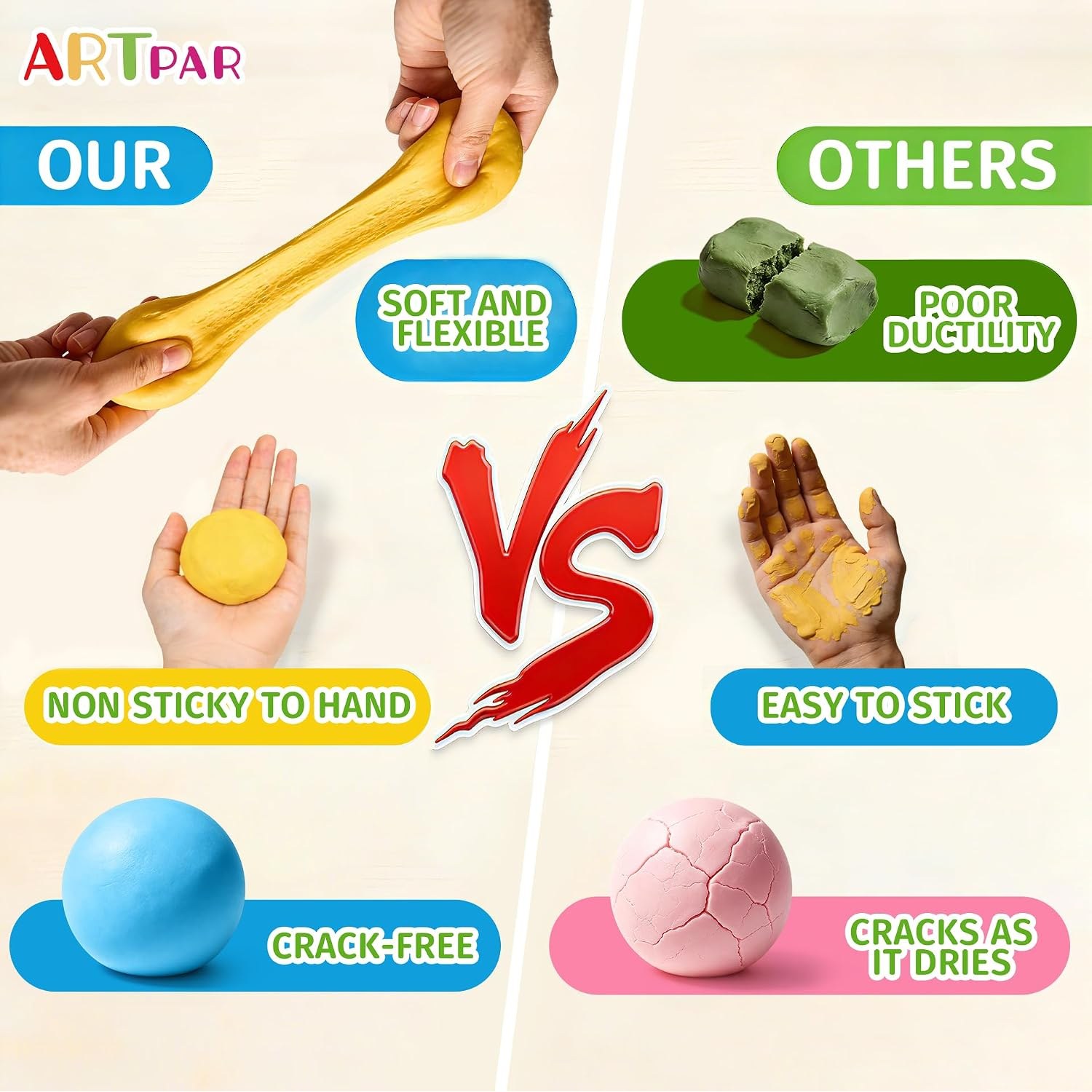 Air Dry Clay Kit, 56 Colours: image 4