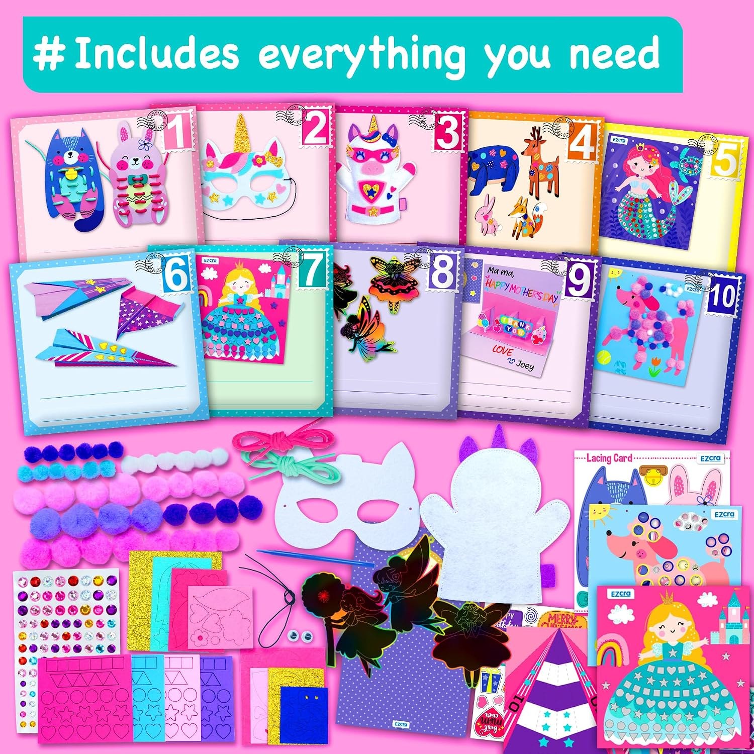 Kids Craft Box, 21 Projects, detail view