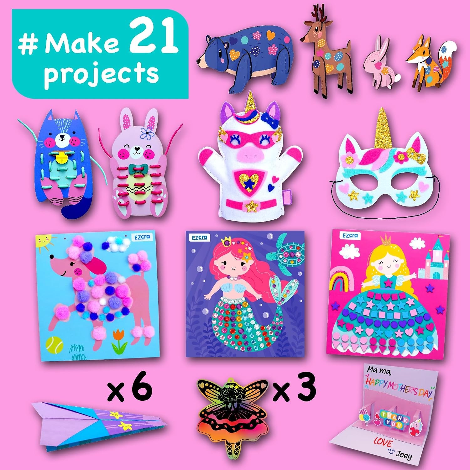 Kids Craft Box, 21 Projects, detail view