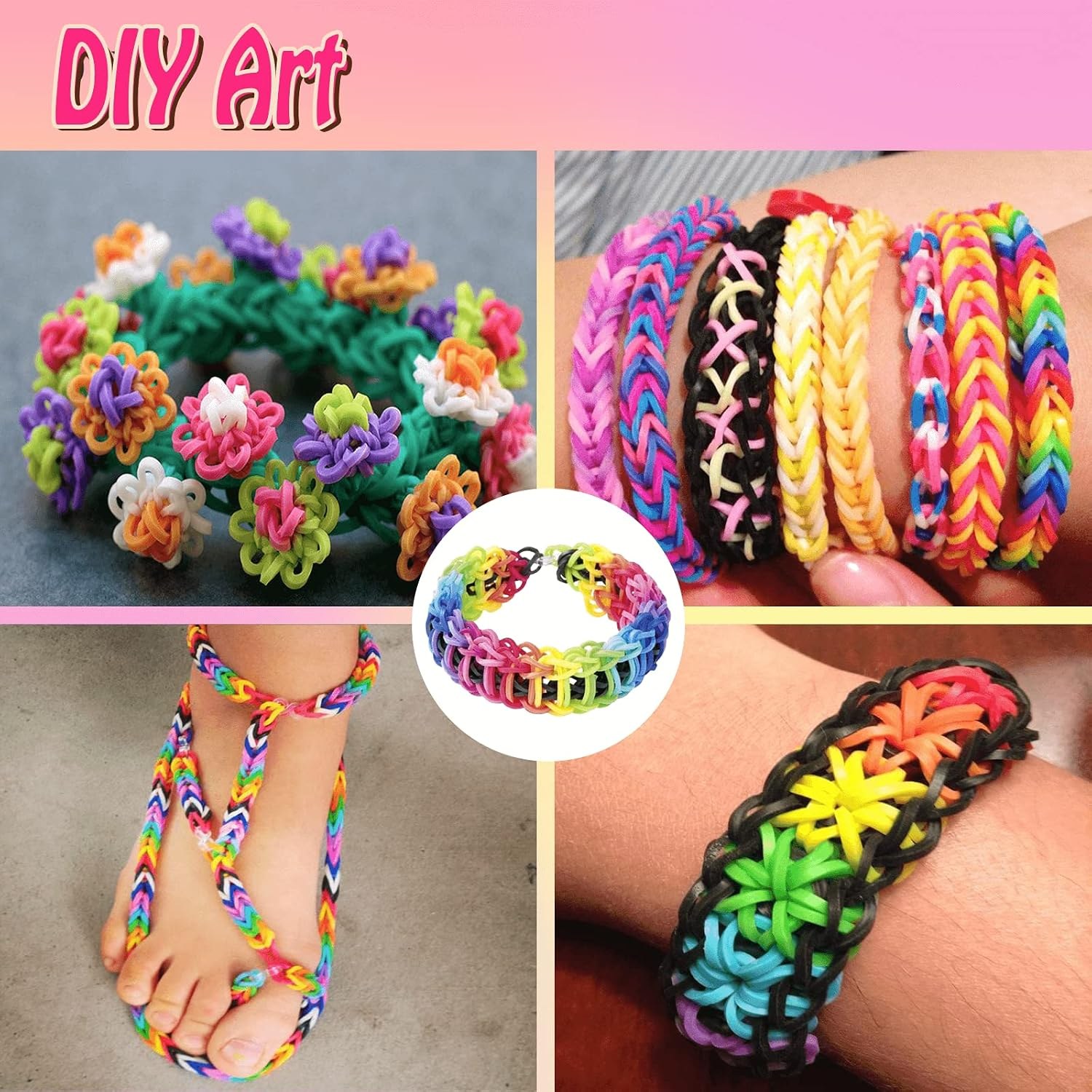 Loom Bands Bracelet Making Kit, 2500+ Bands: image 4