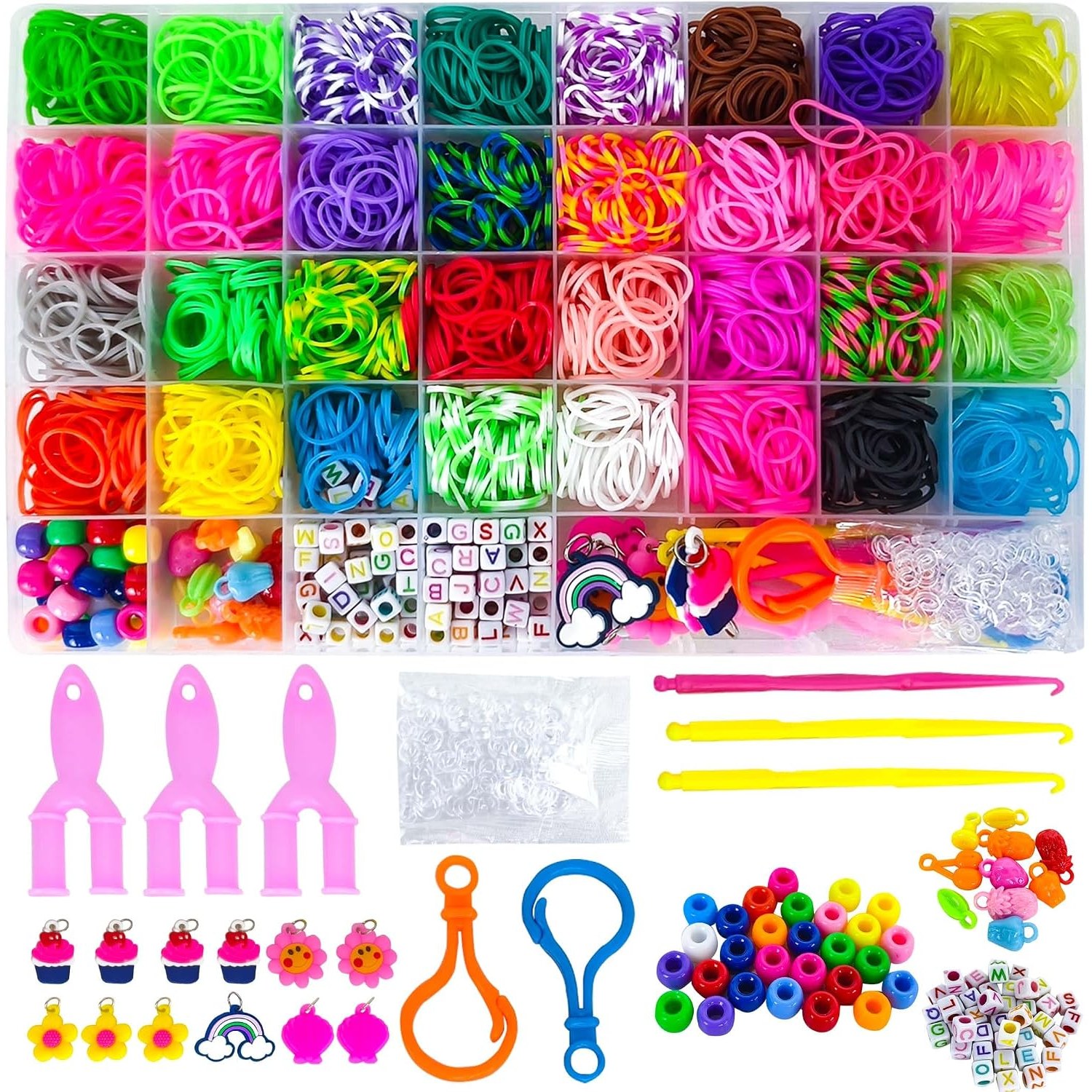Loom Bands Bracelet Making Kit, 2500+ Bands
