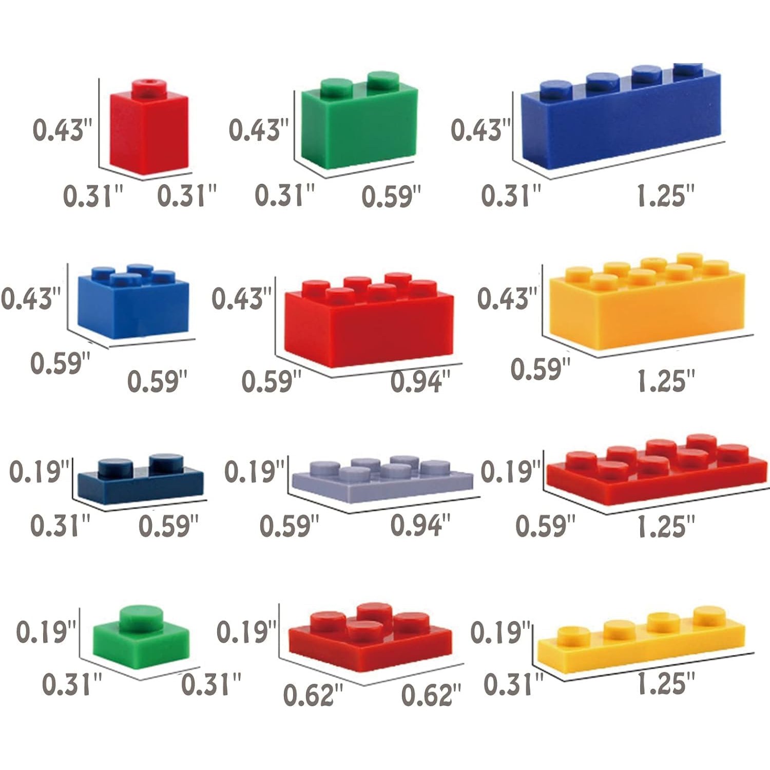 Classic Building Bricks 1500 Piece Set: image 3