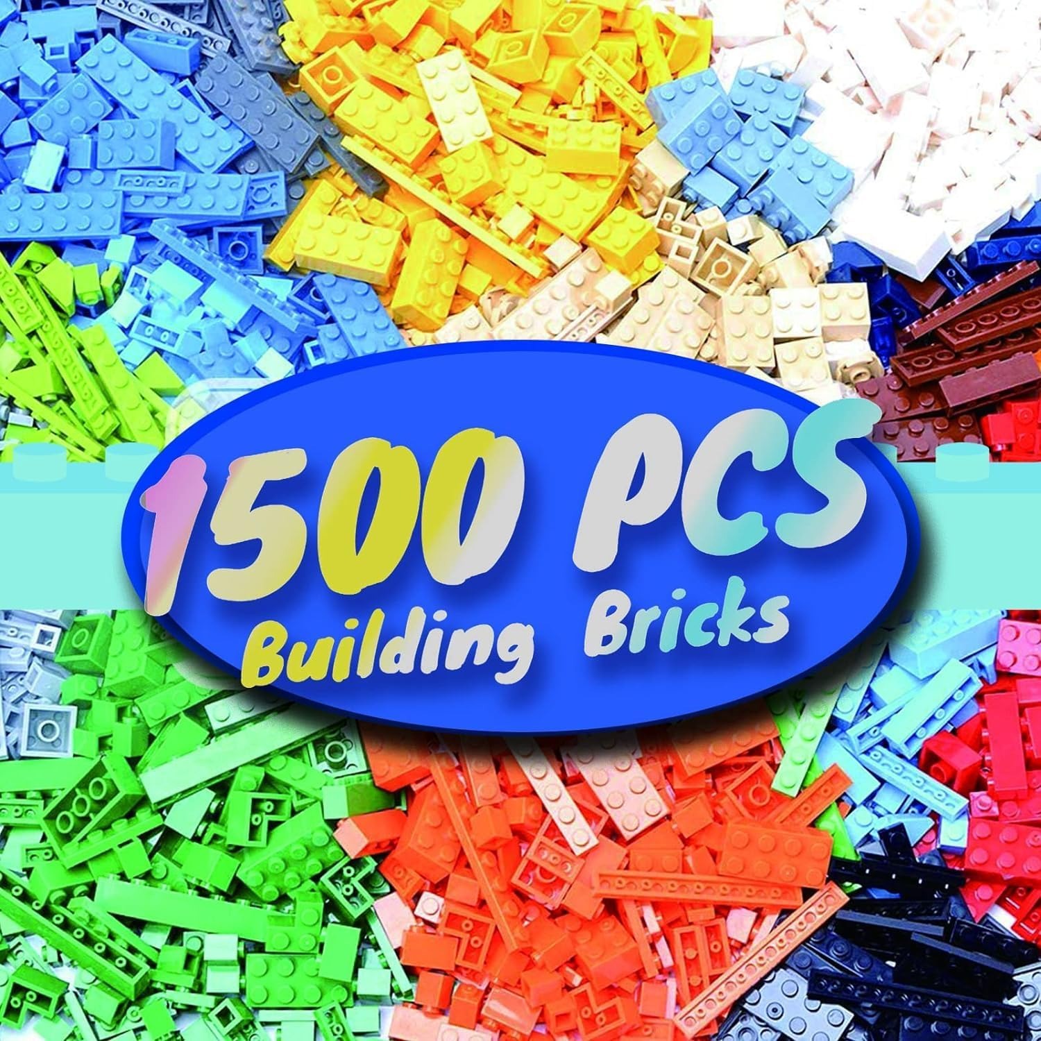Classic Building Bricks 1500 Piece Set