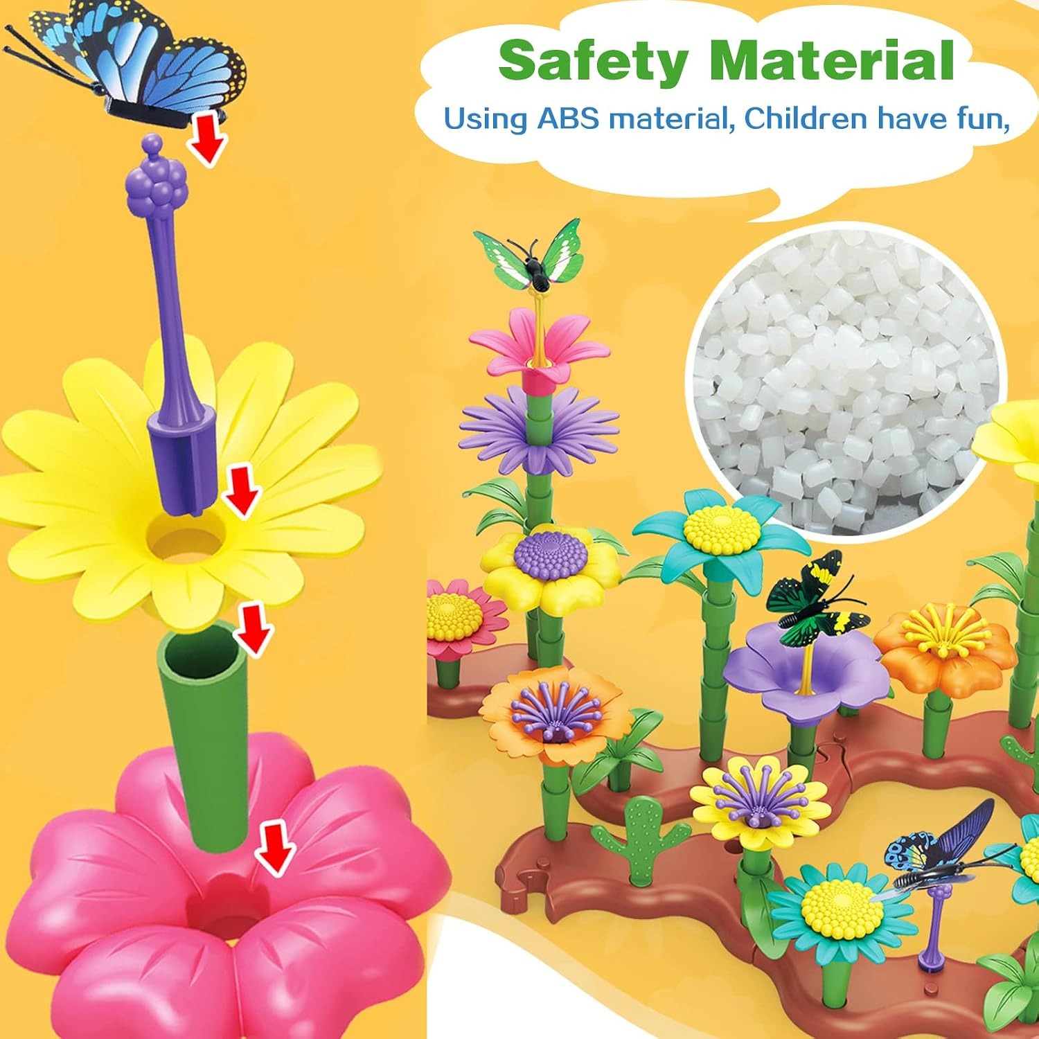 224-Piece Flower Garden Building Set: image 4
