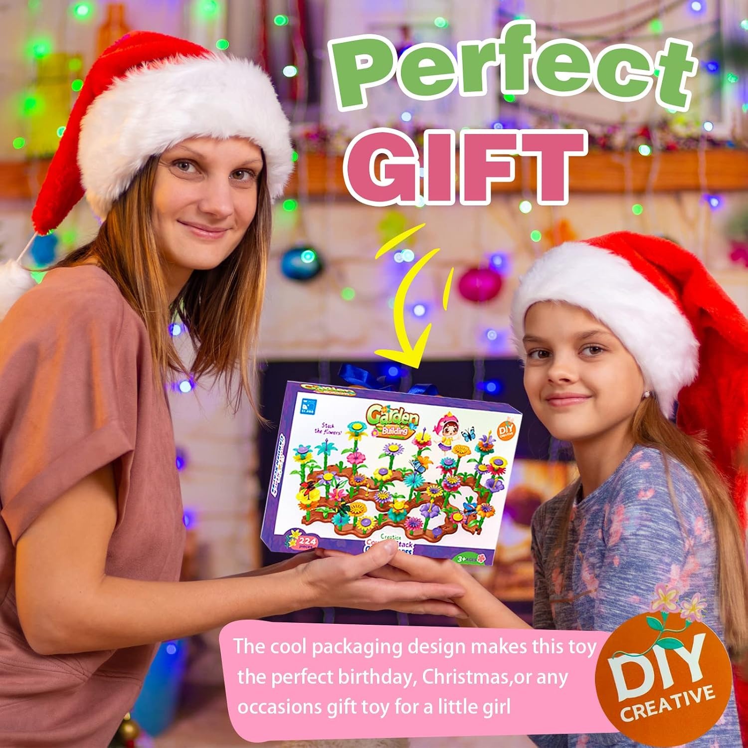 224-Piece Flower Garden Building Set: image 7