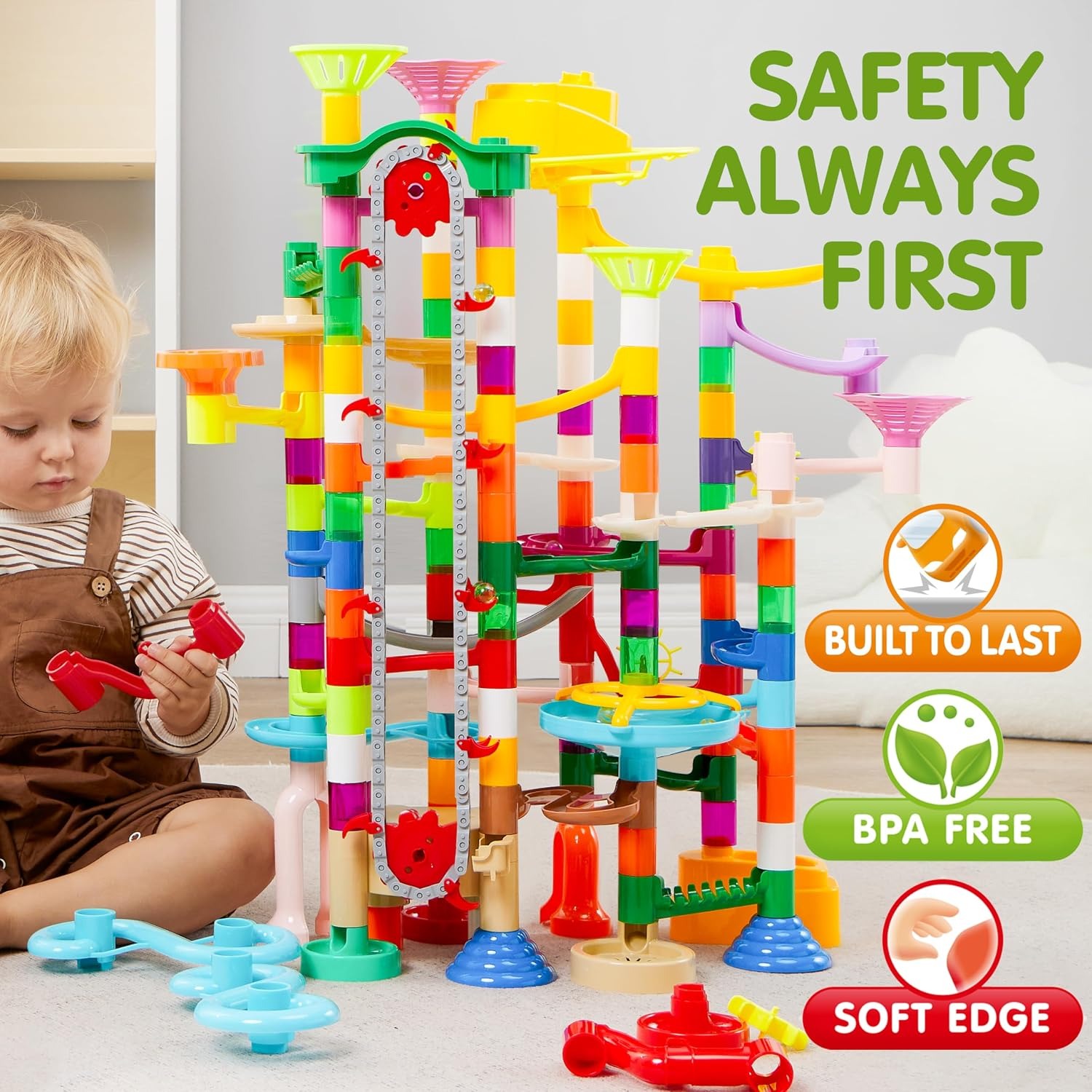 236-Piece Glow Marble Run with Motorised Elevator: image 4