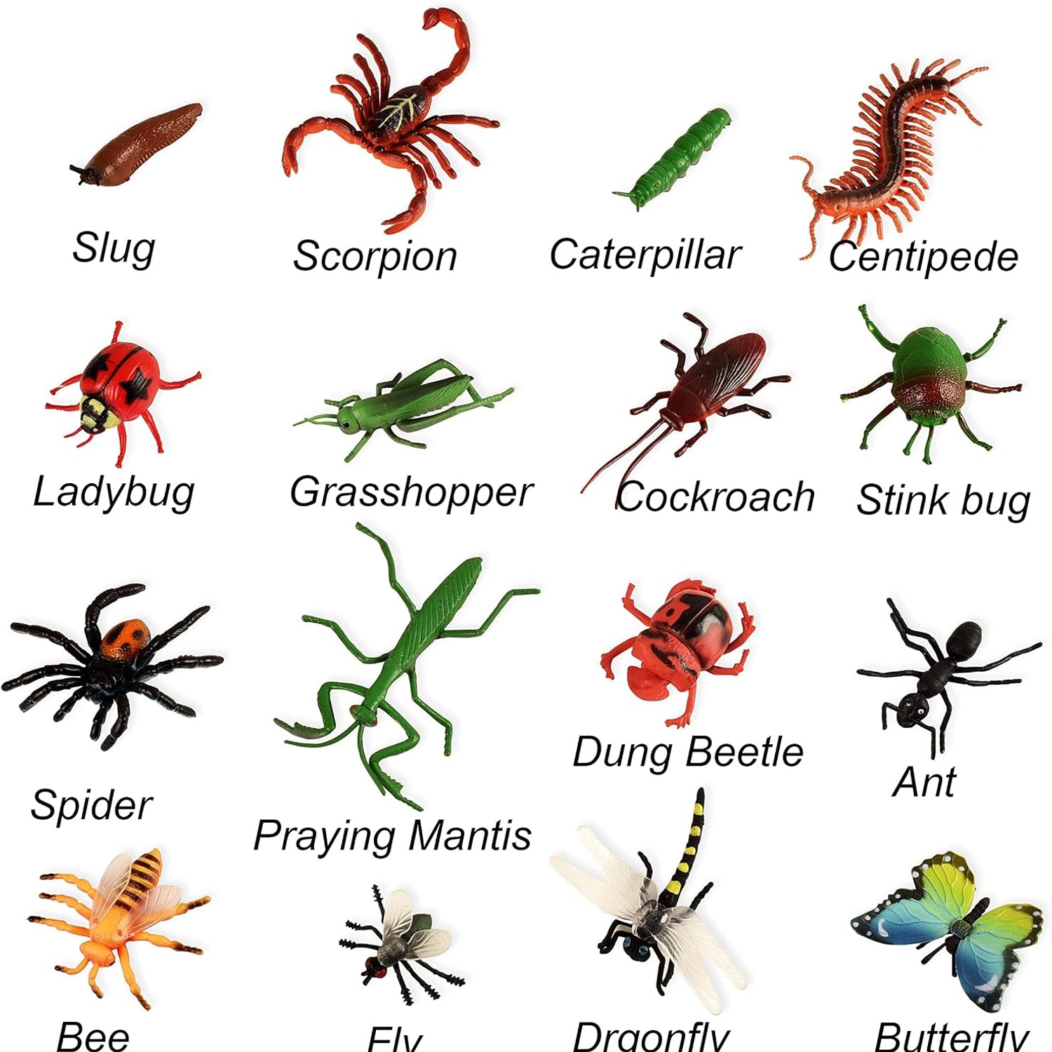 Realistic Insect Figures 16-Piece Bug Science Set: image 2
