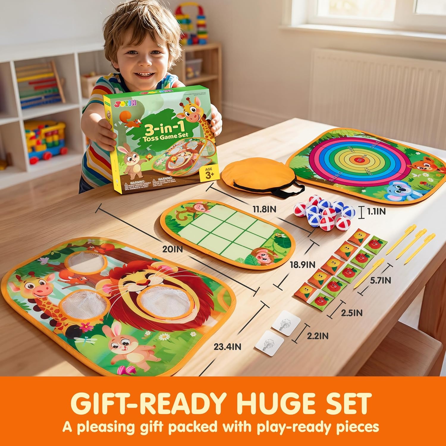 3-in-1 Animal Bean Bag Toss Game: image 6