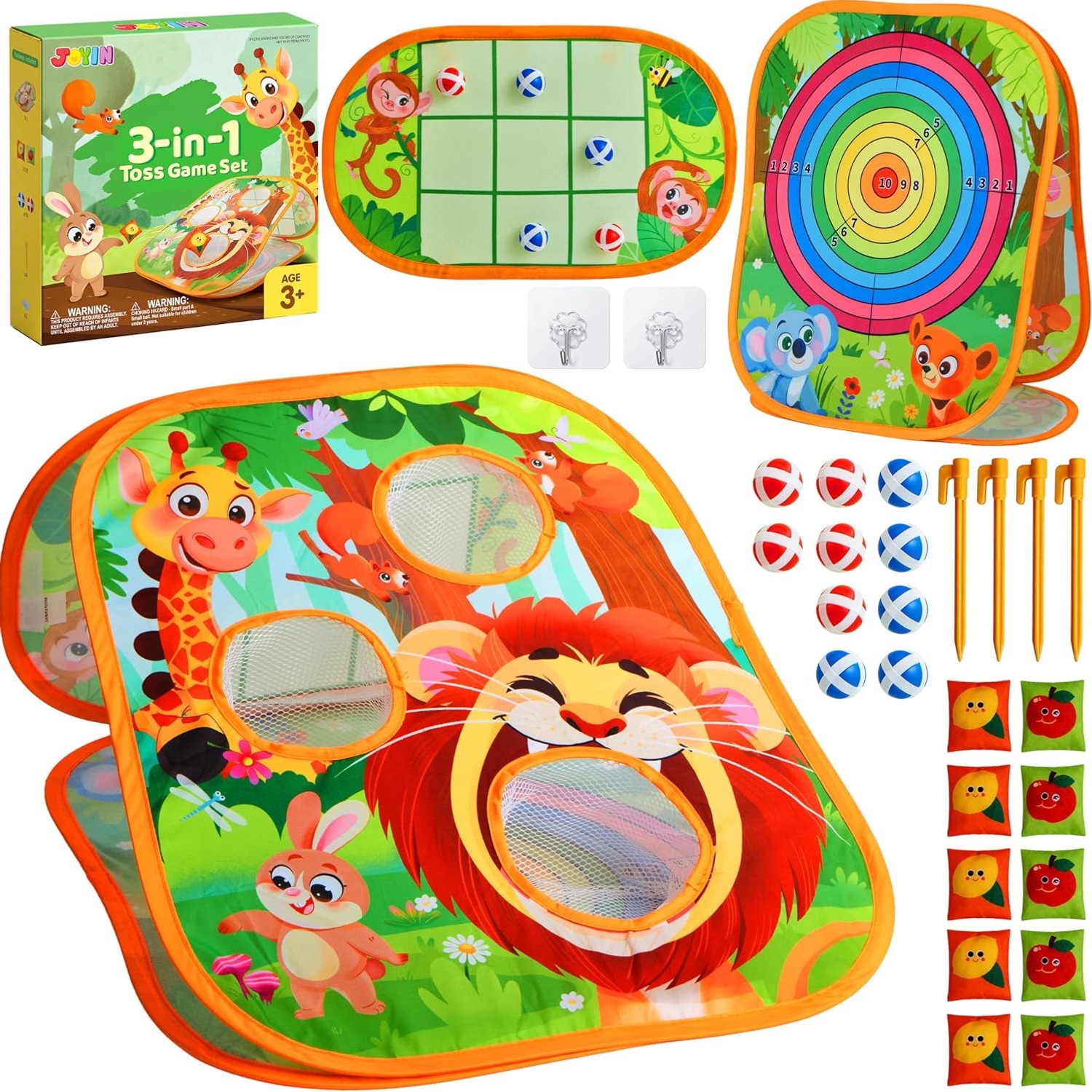 3-in-1 Animal Bean Bag Toss Game: image 1