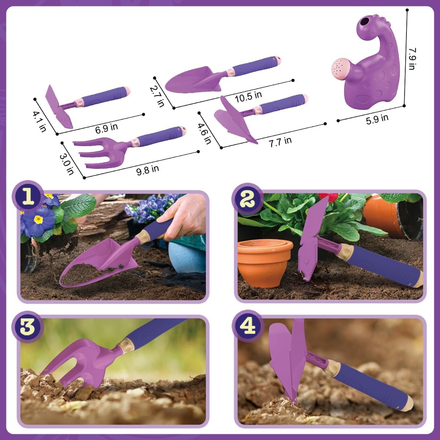 Kids Gardening Set with Wheelbarrow (15 Piece)