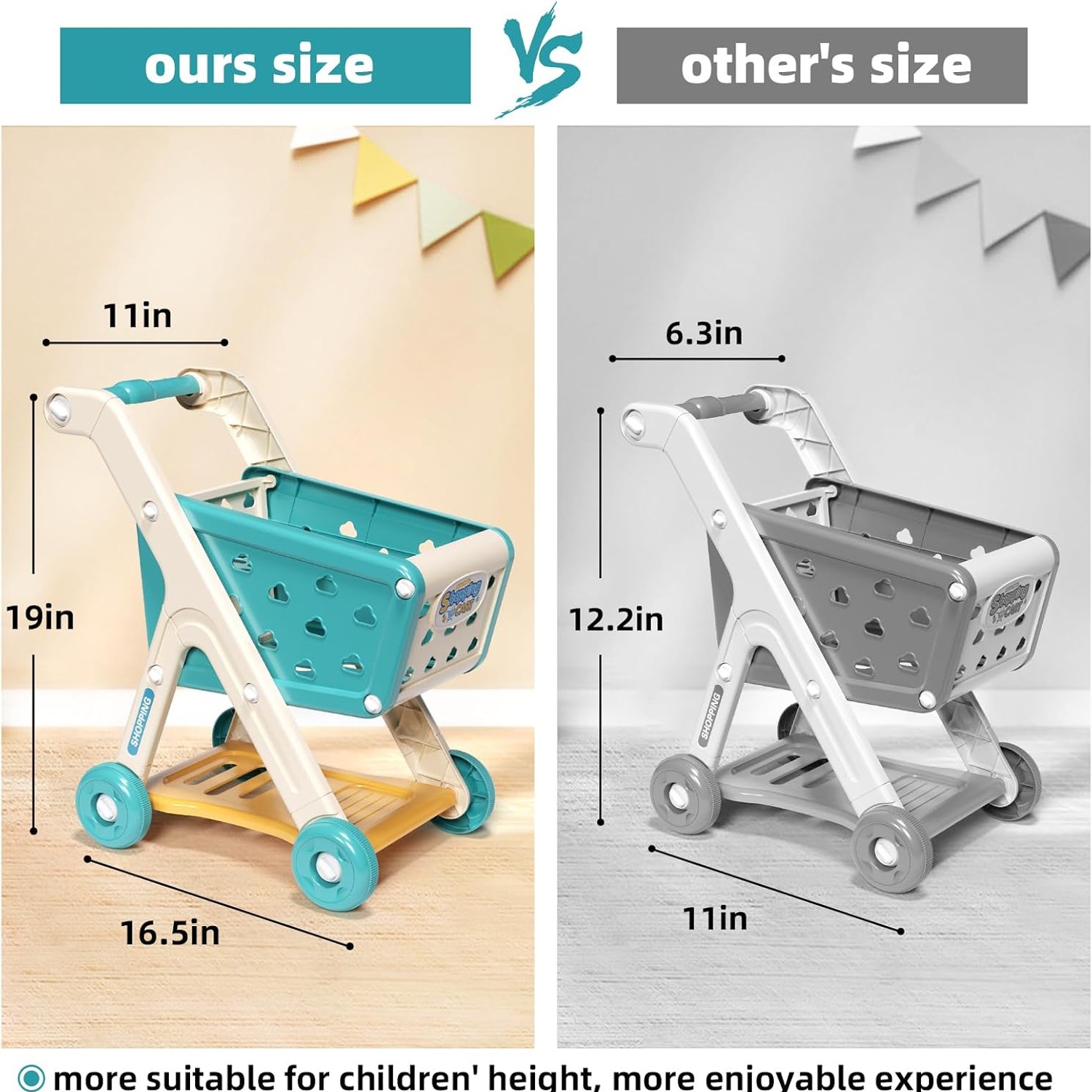 102-Piece Kids Shopping Trolley Play Set