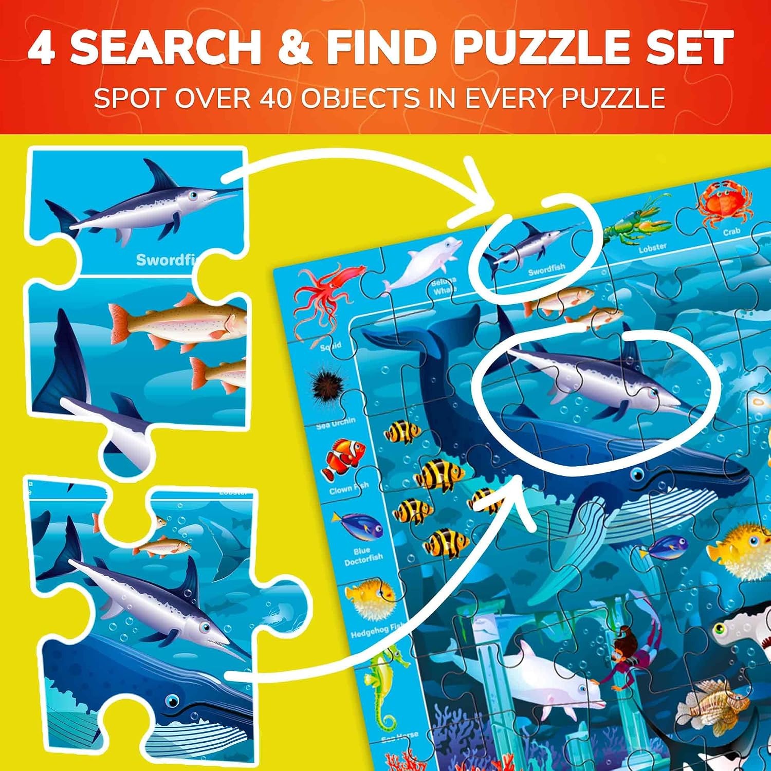 100 Piece Floor Puzzles 3 Pack: image 3