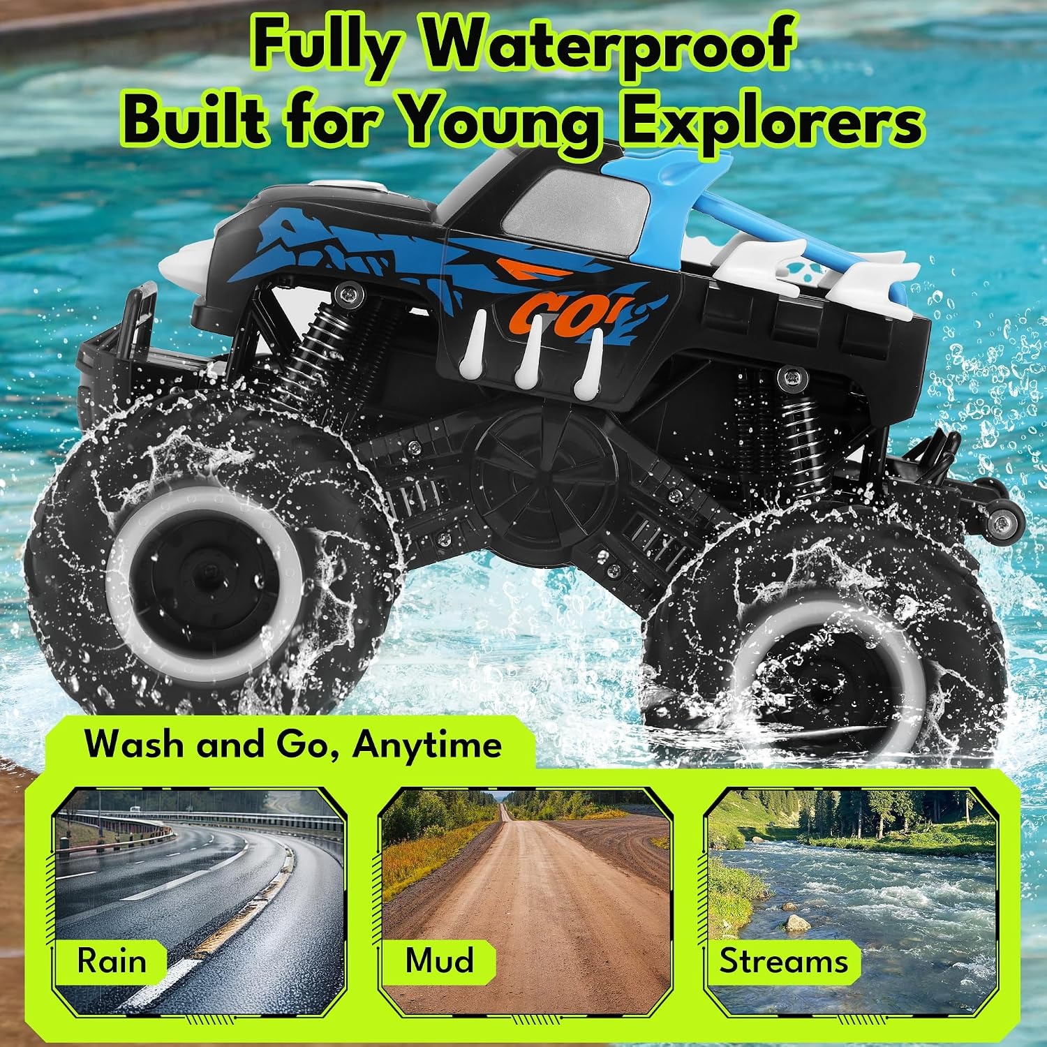 Amphibious RC Truck