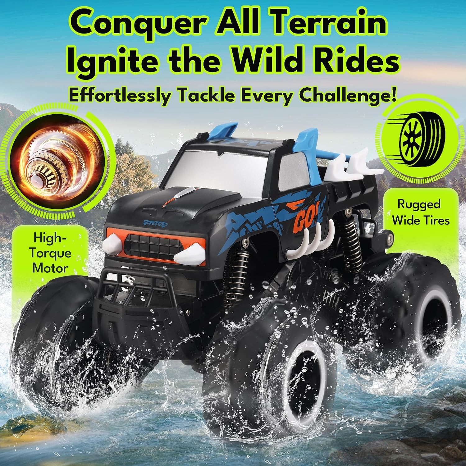 Amphibious RC Truck