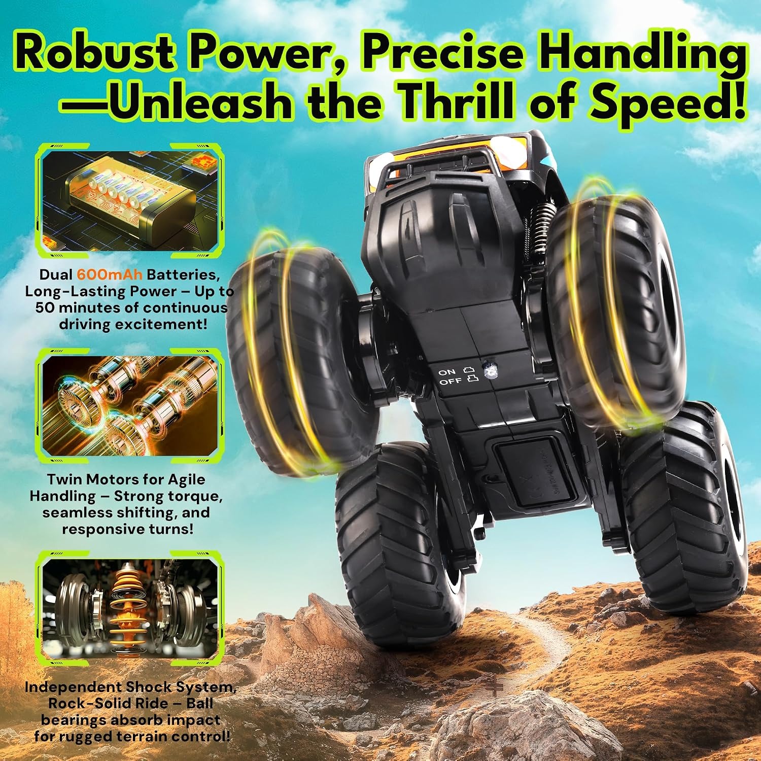 Amphibious RC Truck