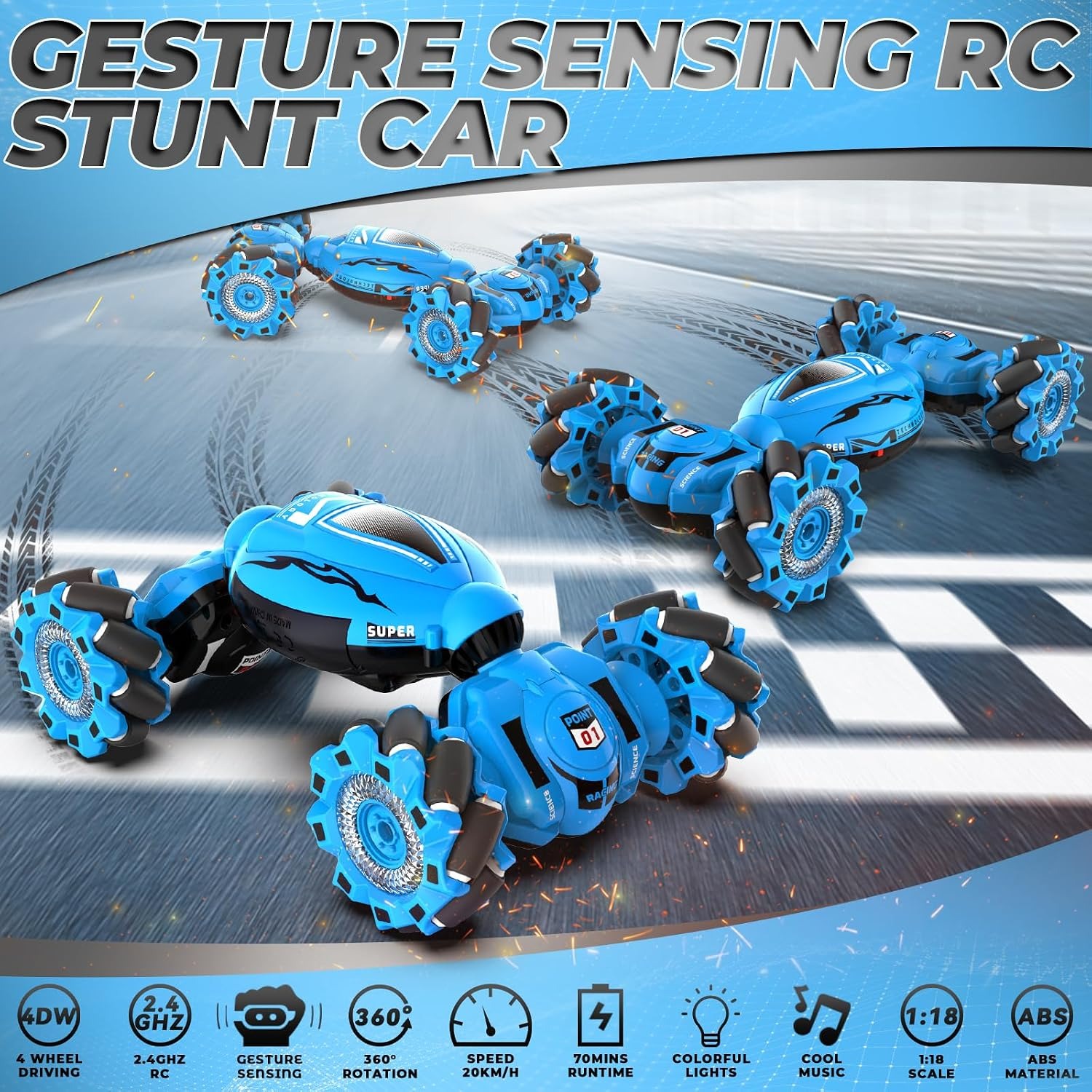 Gesture Control Stunt Car with Sensing Watch and 2.4GHz Remote: image 2