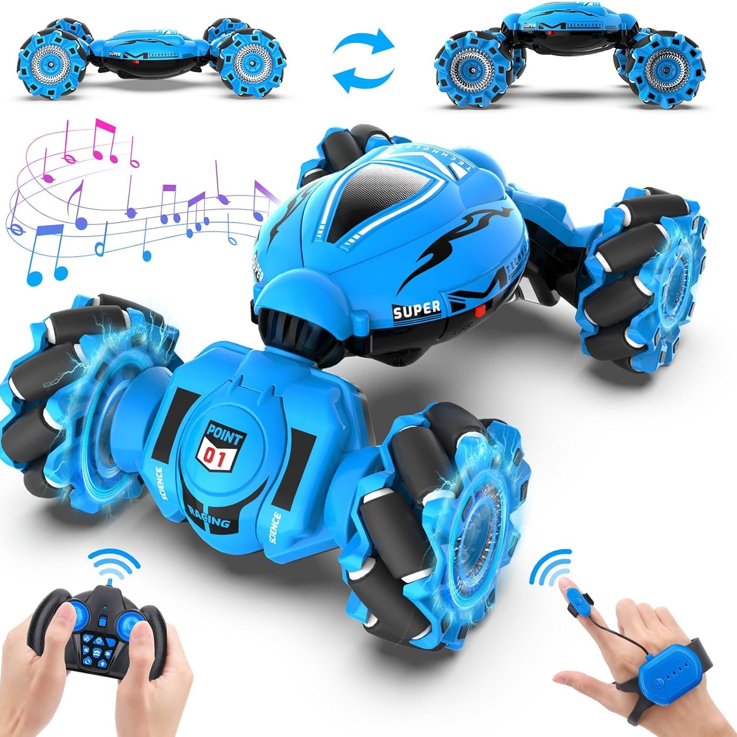 Gesture Control Stunt Car with Sensing Watch and 2.4GHz Remote: image 1