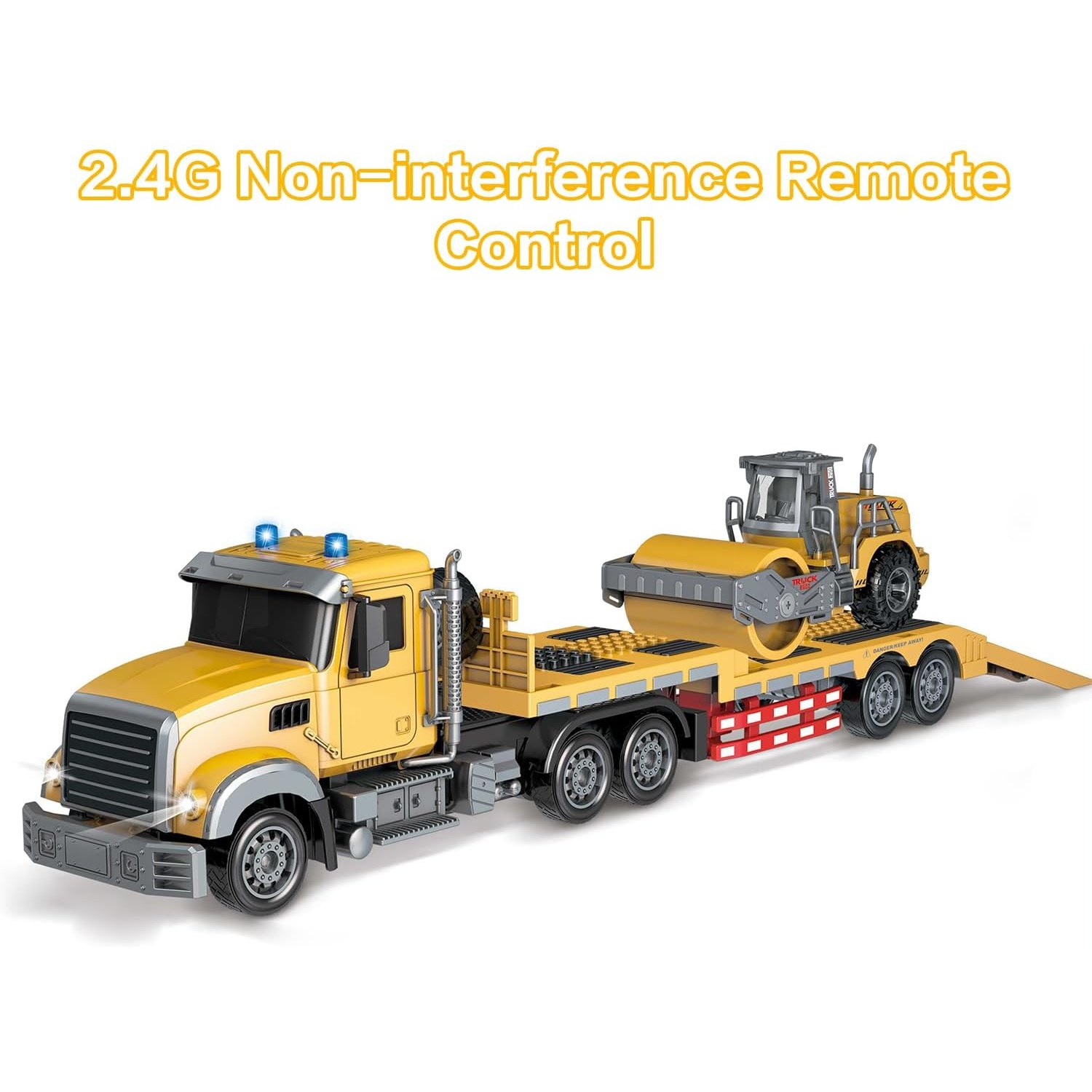 RC Semi Truck with Detachable Flatbed Trailer