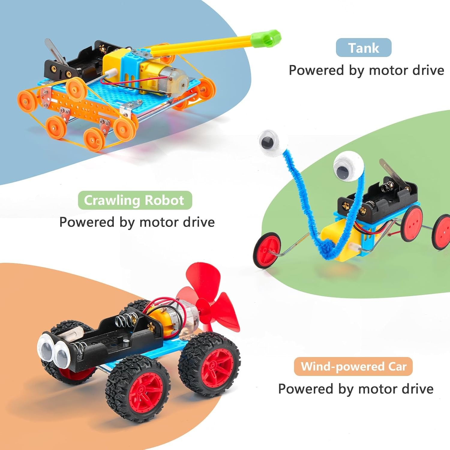 5-in-1 Robot Building Kit with Motor and Tools: image 7