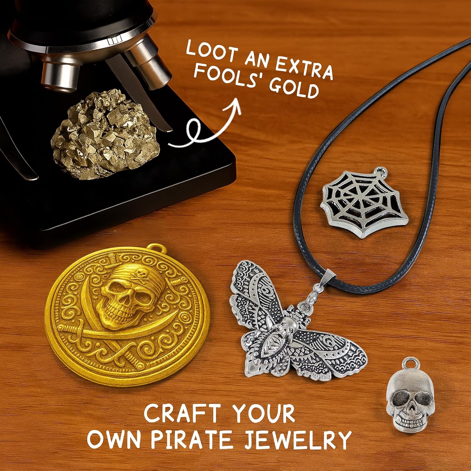 Pirate Treasure Dig Kit with 12 Metal Coin Replicas: image 4