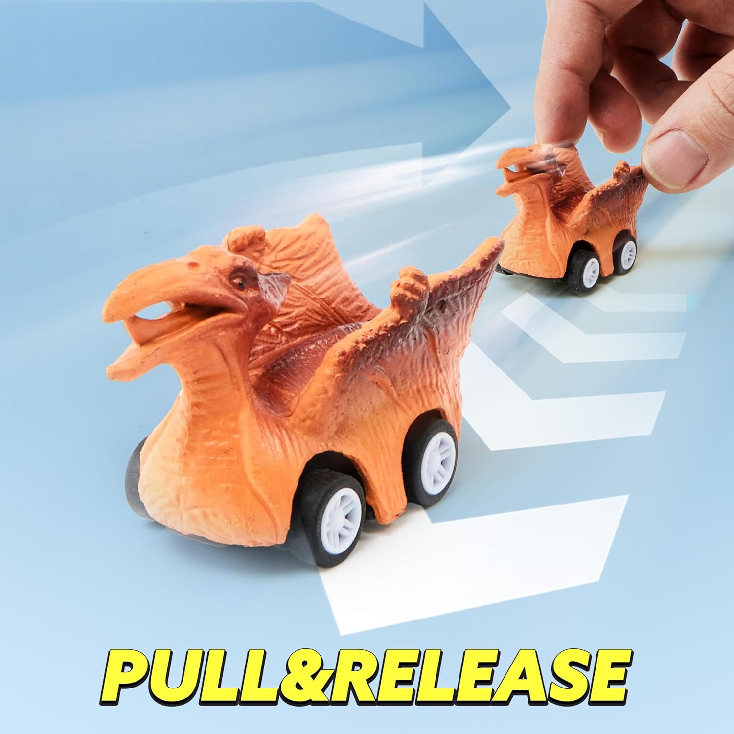 Dinosaur Transport Truck Set with 12 Mini Vehicles: image 5