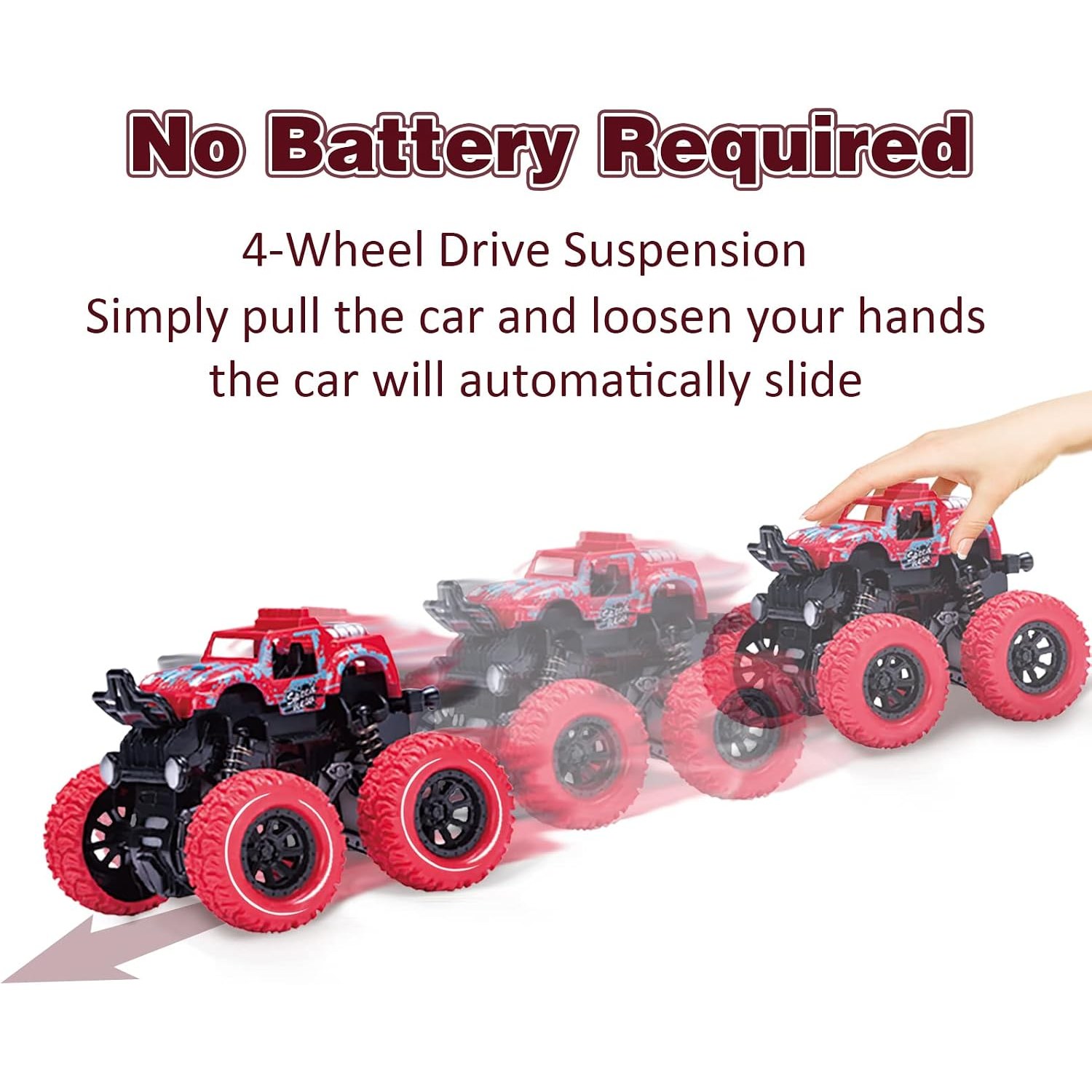 Friction Monster Trucks 4 Pack: image 4