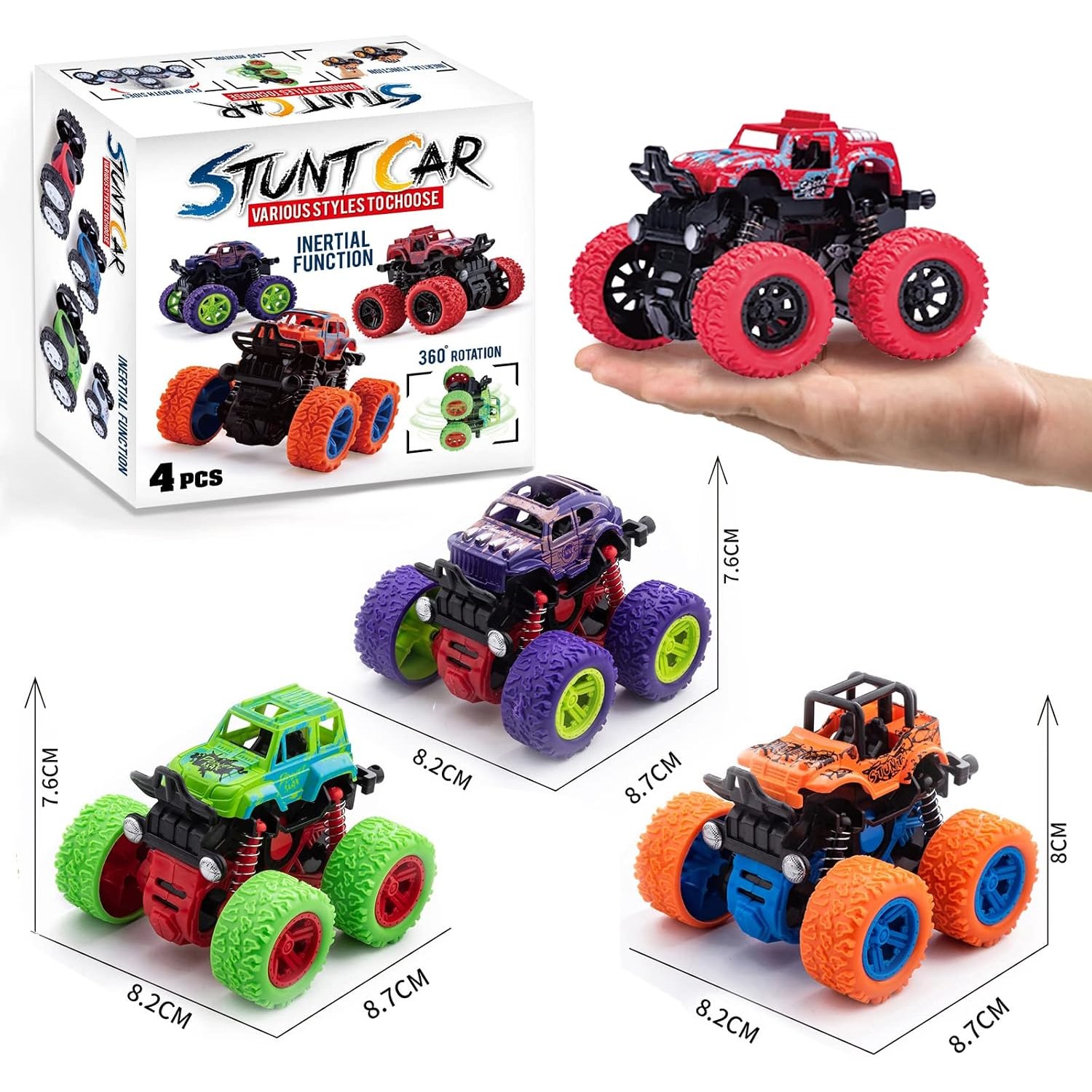 Friction Monster Trucks 4 Pack: image 5