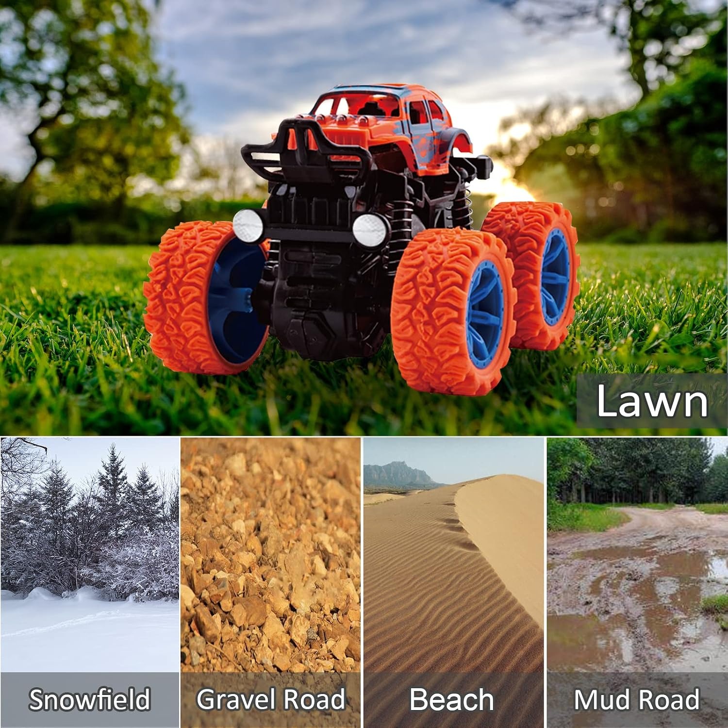 Friction Monster Trucks 4 Pack: image 6